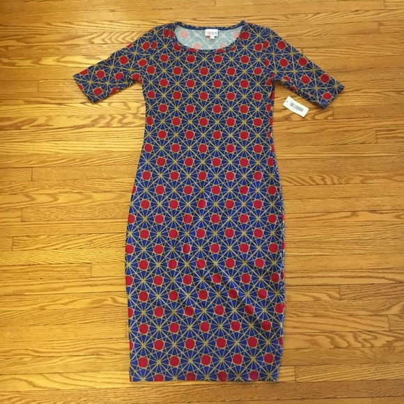 Lularoe Julia Geometric Dress NWT! - Picture 2 of 4